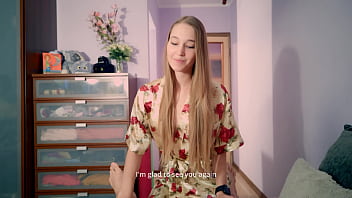 Preview 1 of Kimcil Amerika - Teen girl massages and has hot sex