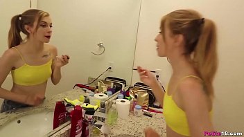 Preview 1 of Bokep Bakc - Tiny Teen Kristy got CREAMED