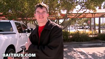 Preview 1 of Russia Sexy Girls 18 - BAIT BUS - We Find Straight Bait William Vas Outside A Hardware Store