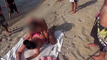 Preview 3 of Bubble Booty Sex Video - CUM PARTY ON THE BEACH! MY ASSHOLE IS THERE FOR EVERYONE!