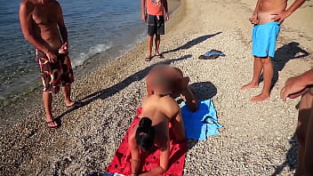 Preview 1 of Bubble Booty Sex Video - CUM PARTY ON THE BEACH! MY ASSHOLE IS THERE FOR EVERYONE!