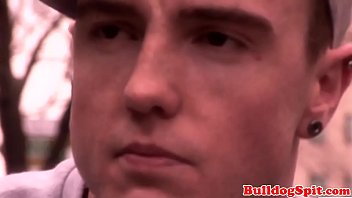 Preview 1 of Porno Vidio Xxxl - Cocksucking english chav banged on his back