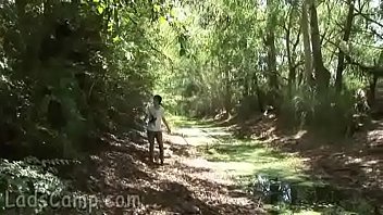 Preview 1 of Alanah Rae Anal Black Cock - Hot twink adventures in the woods