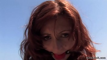 Preview 2 of Befoer Sleeping - Redhead slave fucked at river view