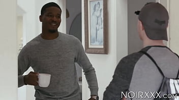 Preview 1 of Son Black Mali Mom - Blonde Zach Covington indulges in eating my cock before I punishes his hungry butt