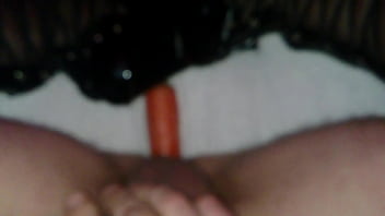 Preview 1 of Brother Rape Hes Sister - Alexiasissyslut jerking with a carrot in her ass