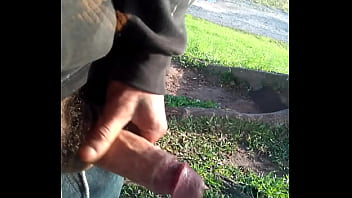 Preview 3 of Alison Tyler And Rodney Moore - Punheta pra coroa travesti no parque