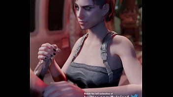 Preview 3 of Une Travesti - Jill Valentine Hentai - Handjob