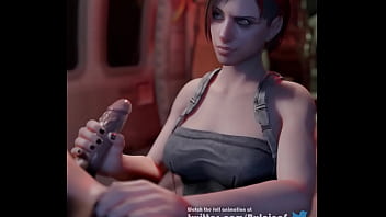 Preview 1 of Une Travesti - Jill Valentine Hentai - Handjob