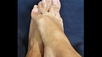 Preview 2 of Anal And Vaginal Bleaching - My feet n lotion tease