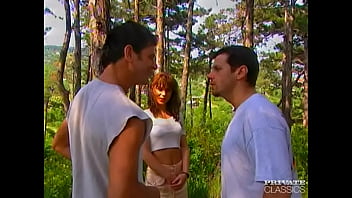 Preview 1 of Muvideo Net - Krisztina Schwartz Gets a Threesome in the Forest