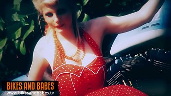 Preview 2 of Wanking And Cumming Noisy - Bravo Models Media - Bikes and Babes TV - strip clips - Amelia Gold 01
