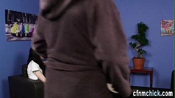 Preview 1 of Mone Talking - Femdom babes stroke dudes dick