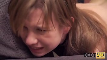 Preview 4 of Cosplay Kinky Hentai - Debt4k. Red-haired miss reaches orgasm and returns the debt at the same time