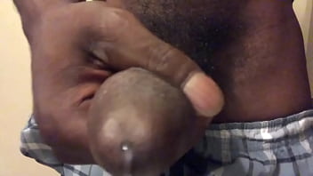 Preview 4 of Choti Bachhe Javerjste Video - Stroking this big black dick massive cum