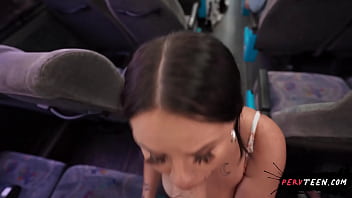 Preview 3 of Jack In My Ass Nena 99 - Sneaky Sex on the Public Bus - PervTeen