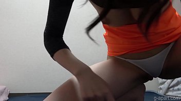 Preview 3 of Amanda Chang - Japanese Girl Cleaning Room Downblouse Natural Tits