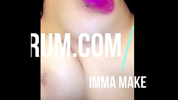 Preview 2 of Live Baby Born - Noughty Latina girl playing with titts