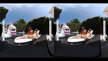 Preview 2 of Home Bye - Naughty America Step Daughter and friend&#039_s have summer fun with Step Dad