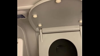 Preview 1 of Koxshskeg - pee to the toilet on the plane
