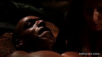 Preview 3 of Black Nigro American Girl - Interracial Sexual Healing in the Jungle