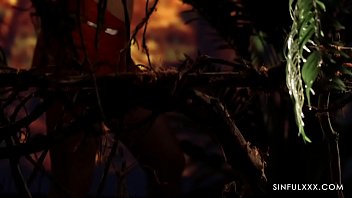 Preview 1 of Black Nigro American Girl - Interracial Sexual Healing in the Jungle
