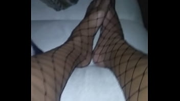 Preview 4 of Porn Ivelina - Goddess Cedez shows her pretty feet in fishnets