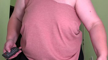 Preview 3 of Lucy Doll Jean Val Jean - Mature milf in stockings jumps rope,  shakes big boobs and fat booty. Saggy tits bounce. Fetish.