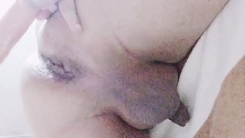 Preview 2 of Lndiansix - Mexican Tranny pleasuring her asshole with a nice dildo