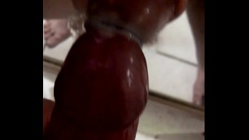 Preview 4 of Girlfriend See Thru Lingerie - Batendo punheta e gozando no espelho