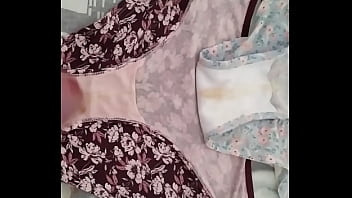Preview 2 of Imdian Aunty Sex - corrida en bragas de mi mujer 45 (cum in pants of my wife)