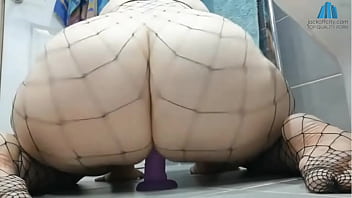 Preview 1 of Wetan Pussy - jackoffcity.com - Giant Booty PAWG Bounces Her Huge Booty on Dildo