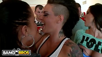 Preview 1 of Ana Nikoli Smith - BANGBROS - Nikki Delano,  Christy Mack,  &amp_ Kendra Lust Invade Dorm