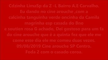 Preview 1 of Princess Leia Facial - cdzinha LimaSP dando no cine pro coroa negro casado com a calc tanguinha vd oncinha da Camila magr casada 09082019