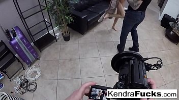 Preview 2 of Jav Hitomi Tanaka Jav Streaming - Hot Kendra Cole gets fucked all over the studio by a tattooed stud