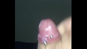 Preview 3 of Black Teenage Shemale - Slow Motion Cumshot with Pierced Cock