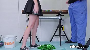 Preview 3 of Bog Femdom - Unusual kitten is brought in anal loony bin for awkward therapy