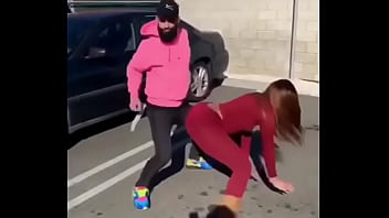 Preview 4 of Marcus London Y Nocolette Shea - twerking couple fuck culiando morra en la calle