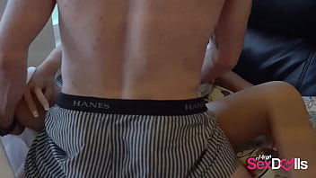 Preview 2 of Visiting Prison - Husband going HARDCORE on SexDoll