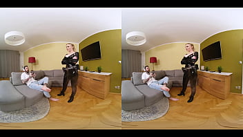 Preview 1 of K9 Porn Horn - She Wants to Get Fucked in Locker Room - Virtual Real Porn