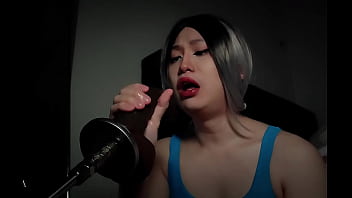 Preview 3 of Poolish Xxx - Solo Dildo Sucking in the Dark - S016.1