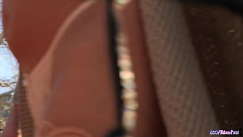 Preview 2 of Gil Dildo - Stockinged milf babe dines on dick