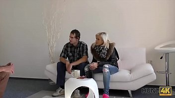 Preview 1 of Italian Xporn - HUNT4K. Cuckold should watch how his babe is sucking and fucking