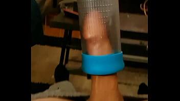 Preview 3 of Shemale Gloryhole Covered Cum - Me stroking