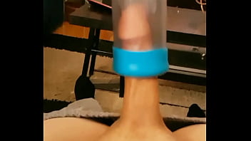 Preview 1 of Shemale Gloryhole Covered Cum - Me stroking