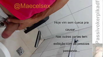 Preview 3 of Aunty Pussy Shaving By Boy - SEM CUECA NA ACADEMIA - parte 1