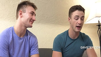 Preview 2 of New Prono Tue Be - Jock Fools Around With His Gay Step Bro In Private - Cole Blue,  Colton Fox