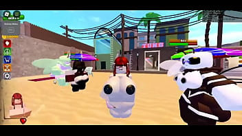 Preview 2 of Tekken Video Game Xxx - Whorblox bee orgy (no audio)