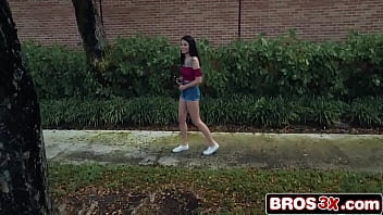 Preview 1 of Xxx Vedo Vs San - Watch This Hot Brunette Teen Cheat and Get Covered for Cash