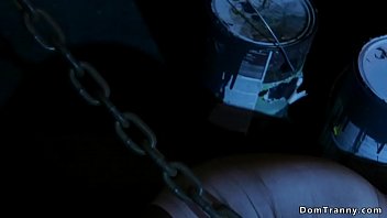 Preview 1 of Sex2 Asd Qwe - Tranny anal fucks muscled chained male